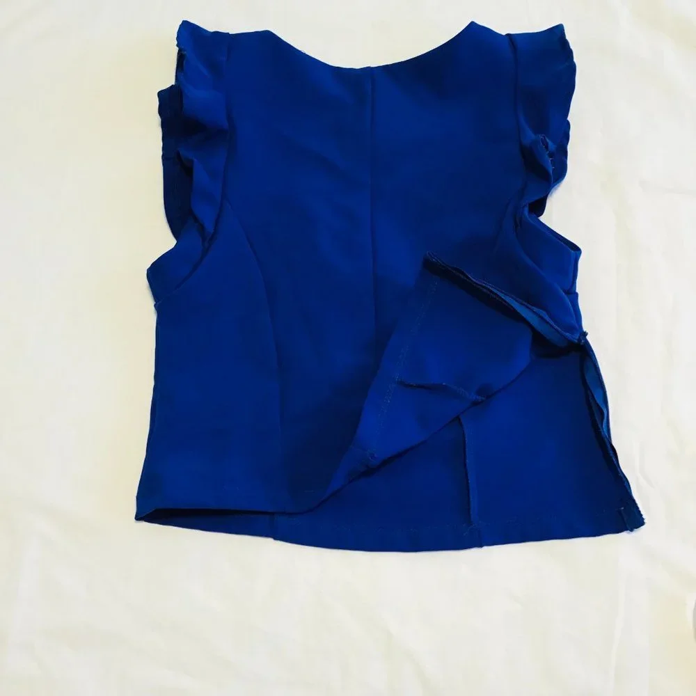 Top With Ruffled Cap Sleeves - Picture 3 of 6